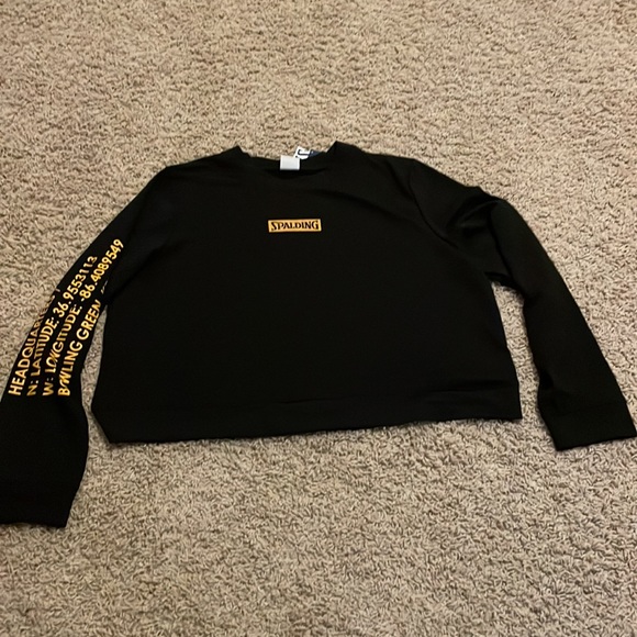 Spaulding Womens Varsity Crew Long Sleeve Sweatshirt size L - Picture 2 of 7